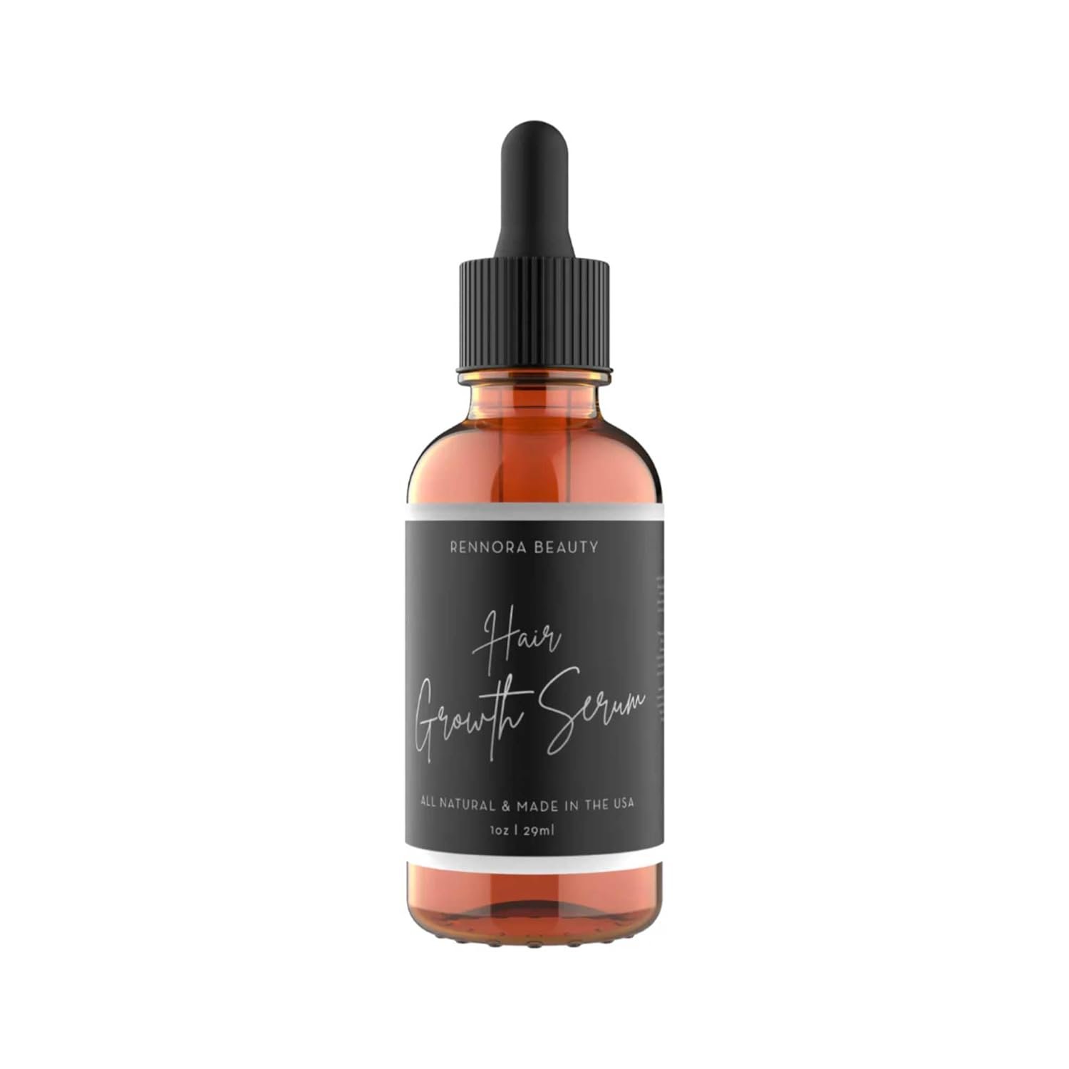Rennora Hair Growth Serum with Organic Herbs and Natural Vitamins, Peppermint Oil, Stinging Nettle, and Rosemary Oil, No Chemicals, Formulated for Hair Regrowth (1 Pack – 30 Day Supply)