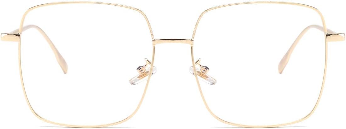 Dollger Blue Light Blocking Glasses women Anti Glare UV Filter Computer Gaming Glasses Retro matal square Eyeglasses Frame