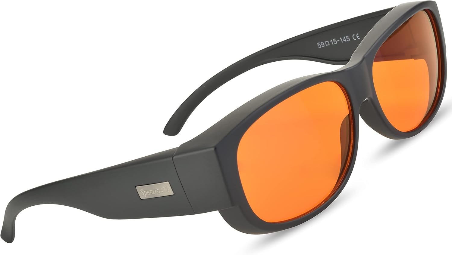 Spectra479 – Fit Over 99.9% Blue Light Blocking Glasses for Sleep – Amber Nighttime Eyewear – Turn your Prescription & Reading Glasses Into World-Class Blue Blockers