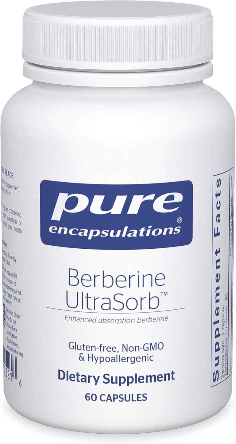 Pure Encapsulations Berberine UltraSorb – Enhanced Absorption Berberine Phytosome 550 mg – Supports Metabolic & Cardiometabolic Health* – 60 Capsules