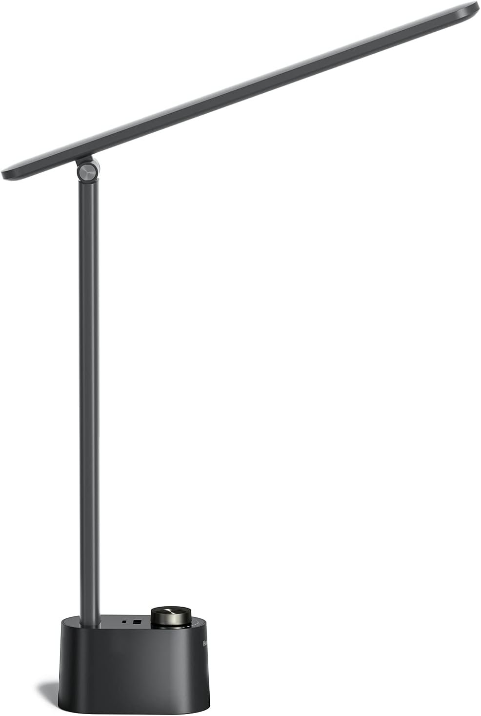 Honeywell Sunturalux™ LED Desk Lamp with USB Charging Ports HWT-H01 – Stepless Dimmable Eye Caring Desk Light for Home Office Bedroom Bedside College Dorm, Foldable Table Lamp Reading Lamp Black