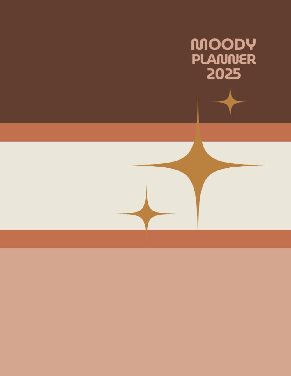 MOODY PLANNER: Monthly and Weekly 12 Months, Menstrual Cycle Phases Syncing Calendar