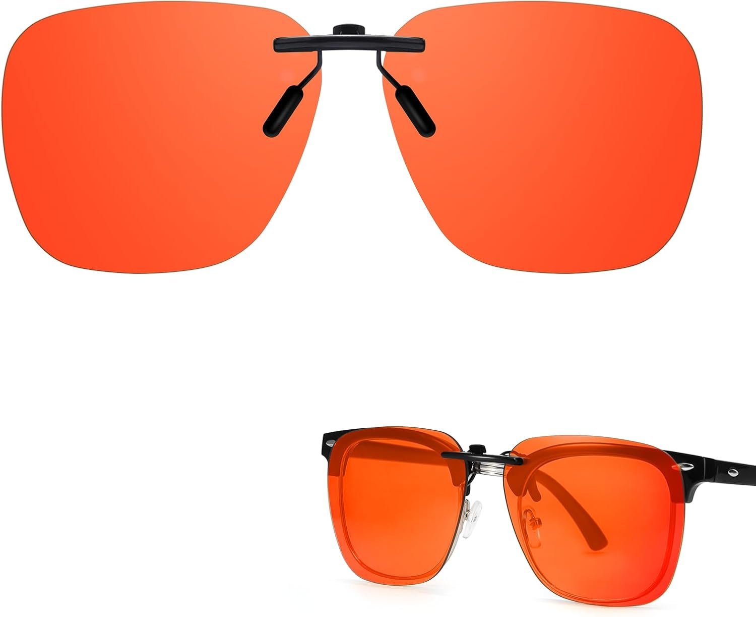 Trysee Clip On Blue Light Blocking Glasses for Big Prescription Glasses Women Men TS103