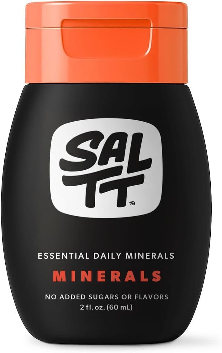 SALTT – Minerals (2 oz) – Trace Mineral Drops – Sodium, Potassium, Magnesium, Zinc, Copper – Ultra Low Carb – Zero Sugar, Vegan, Gluten Free, Non GMO – Daily Electrolytes – Travel Size – By Keto Chow