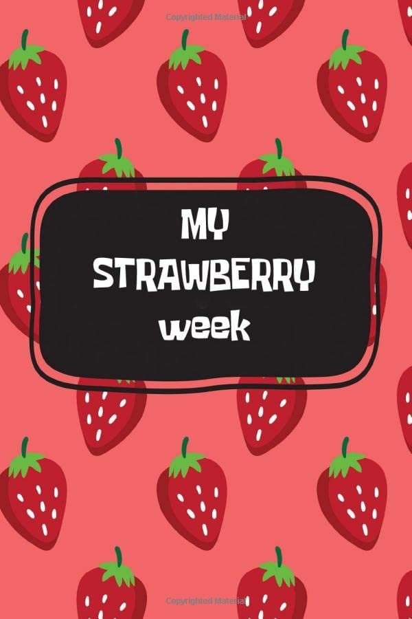 My Strawberry Week: Menstrual Cycle Tracker, Fertility Journal, (4 years) PMS, Period, Symptom & Mood Tracker for Women, young girls and teens, Monitor bleeding flow intensity and pain level. des :
