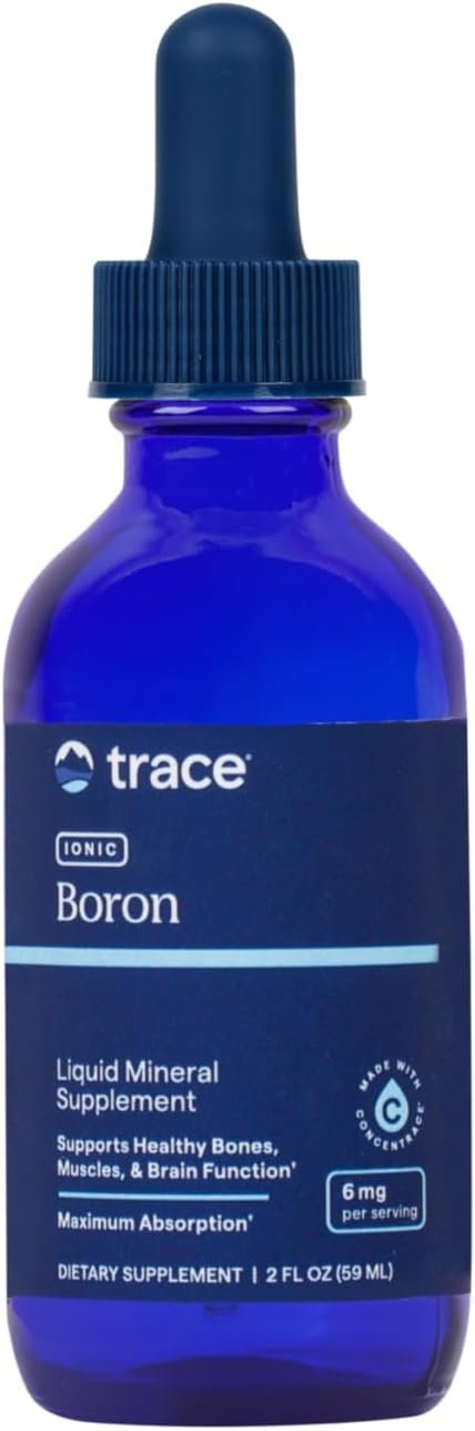 Trace Minerals Ionic Boron – Liquid Ionic Boron Supplement for Daily Health Support – Bone, Muscle & Connective Tissue Support – Healthy Mindset – Vegan & Gluten-Free – 2 fl oz (48 Servings)