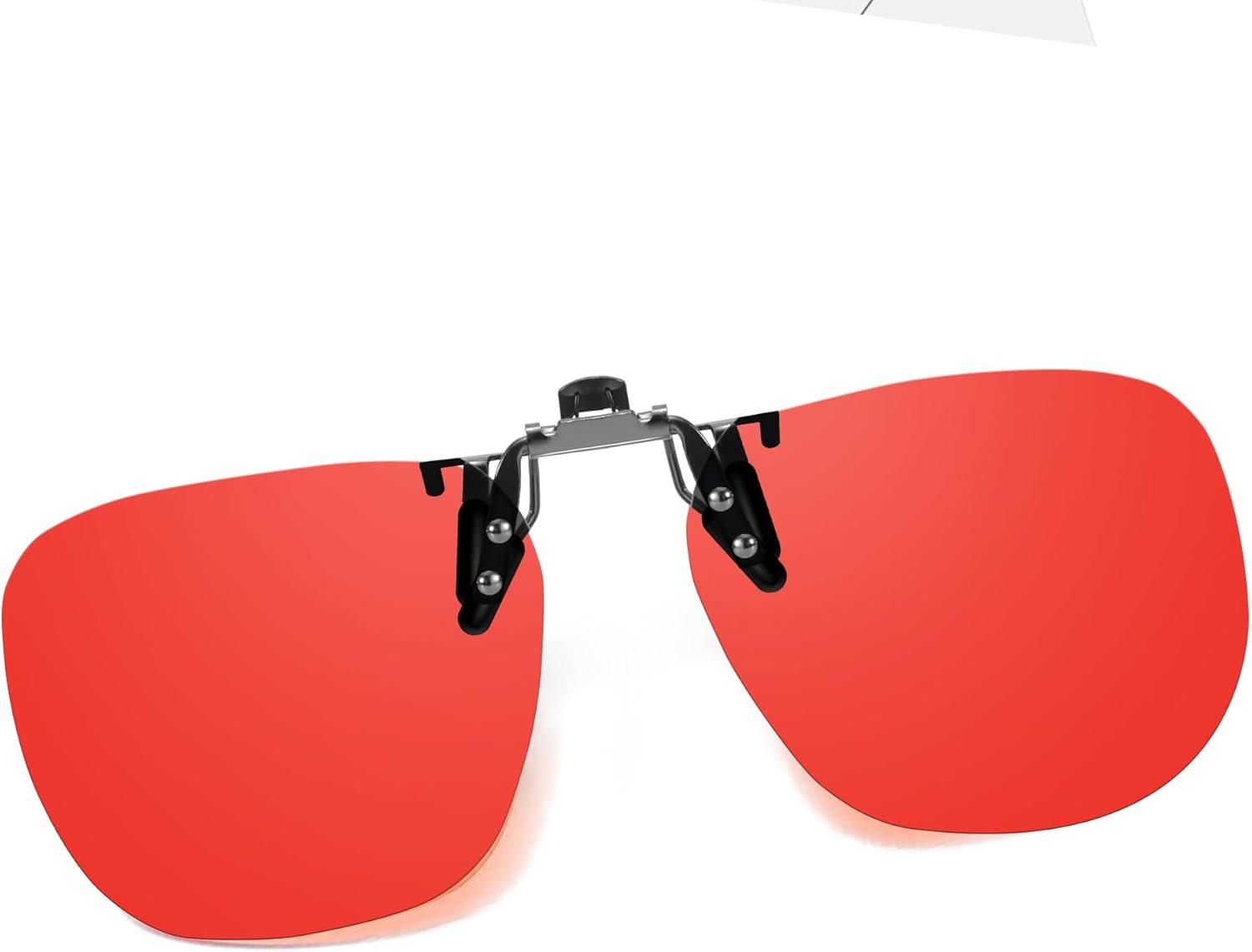 Trysee Square Clip-On Flip-Up Blue Light Blocking Glasses for Eyes Strain/Light Sensitive TS1008