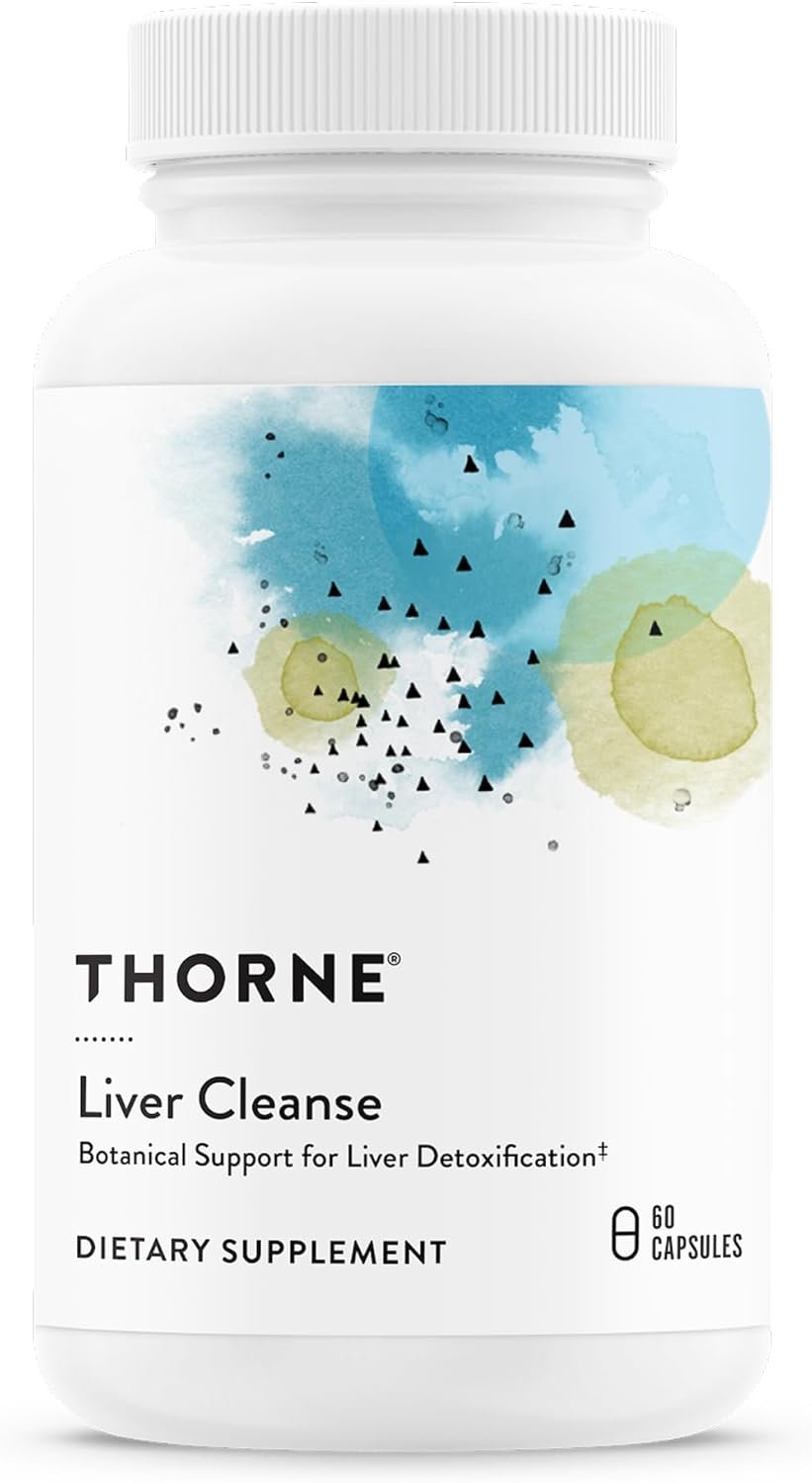 THORNE – Liver Cleanse – Milk Thistle & Berberine Supplement with Burdock & Chicory Extracts – Herbal Blend Supports the Liver’s Natural Detoxification Function* – Third-Party Certified – 60 Capsules