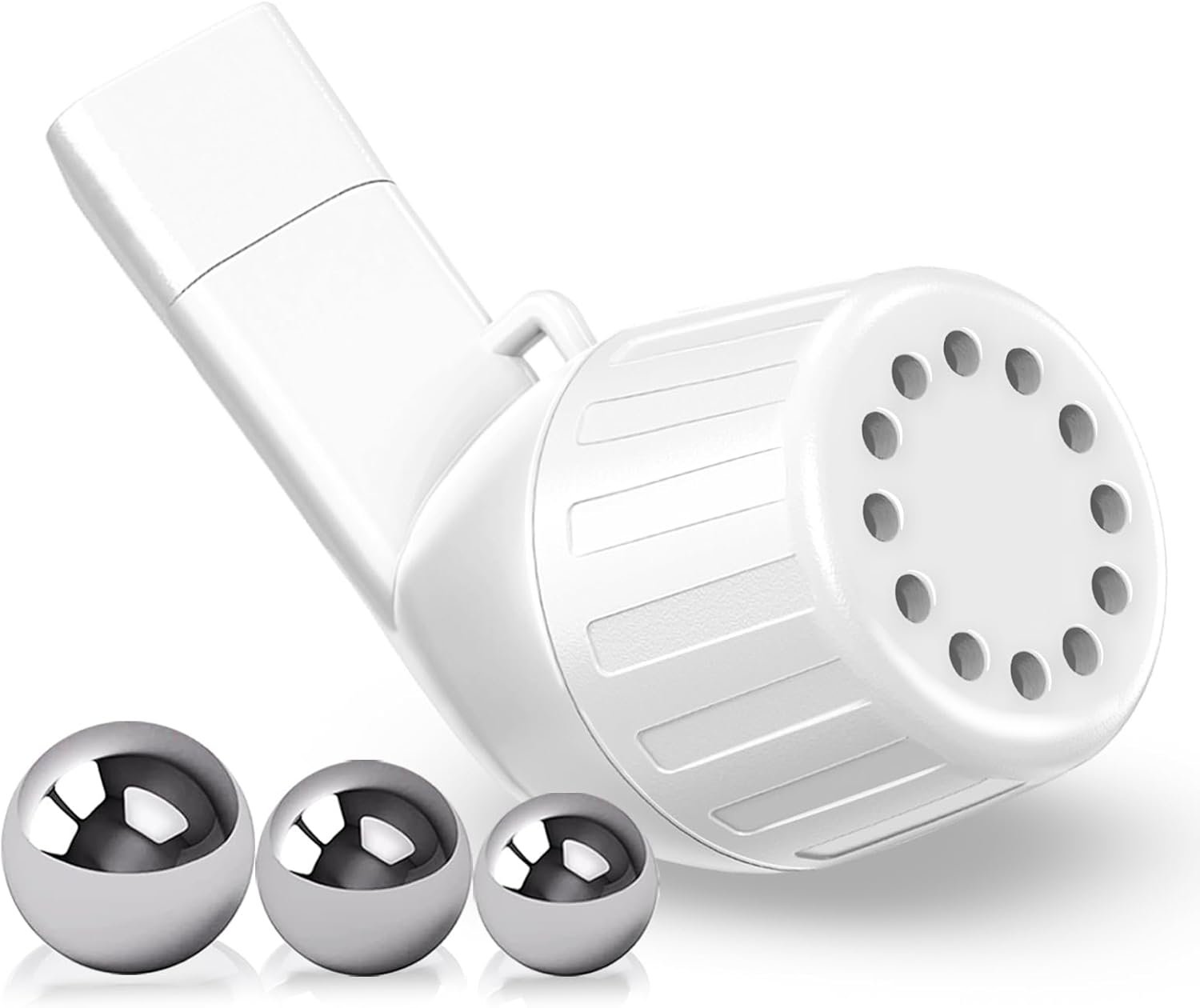Flutter Valve Breathing Exercise Device for Lungs, Portable Lung Exerciser & Mucus Clearance Device, Adjustable Resistance Respiratory Muscle Trainer for Mucus Removal