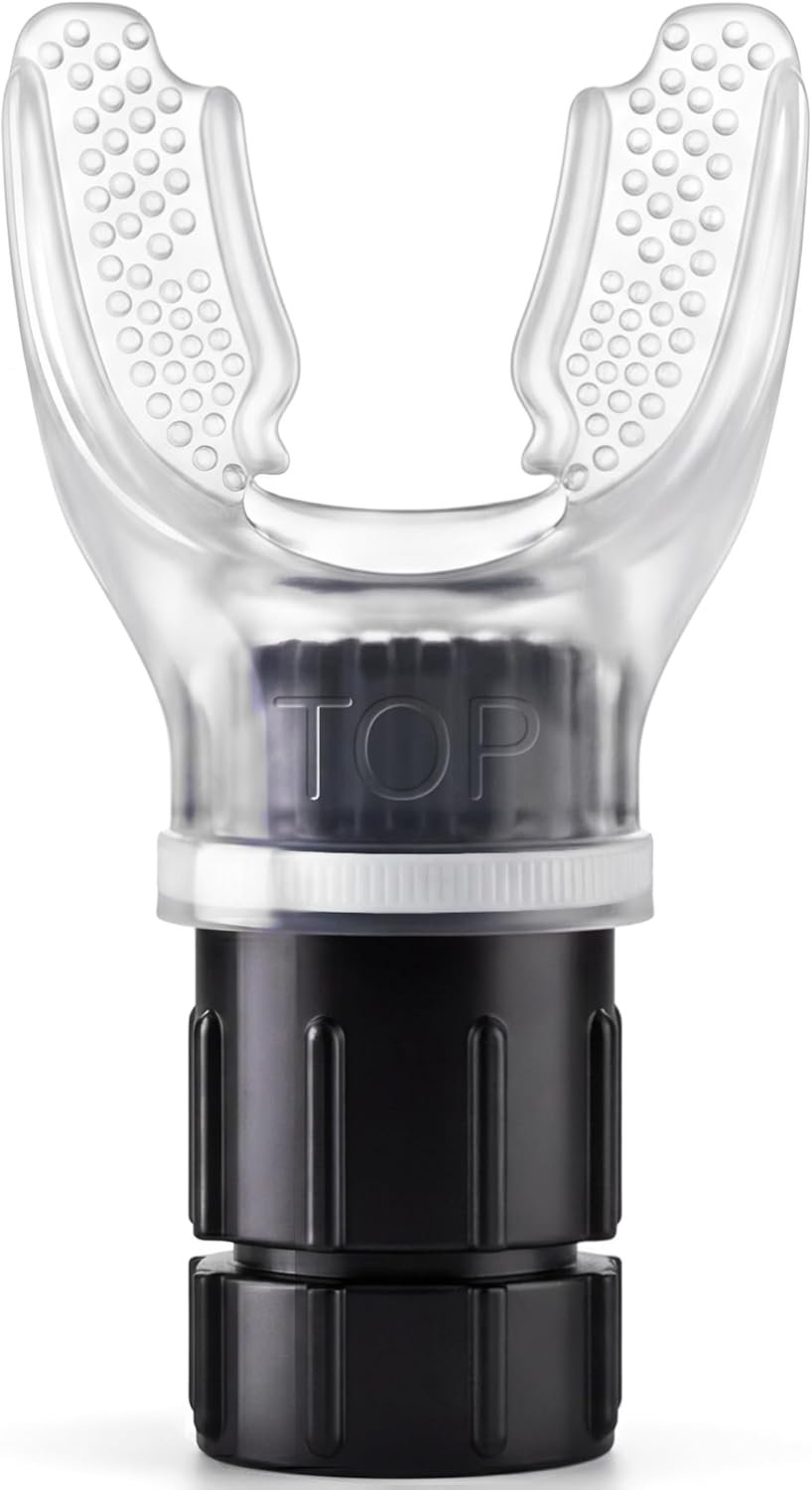 Expand-A-Lung | Breathing Exercise Fitness Trainer | Inspiratory Muscle Strength Tool | Breathe Easier with Stronger Lungs | Dual-Way Inhale-Exhale Adjustable Resistance Settings