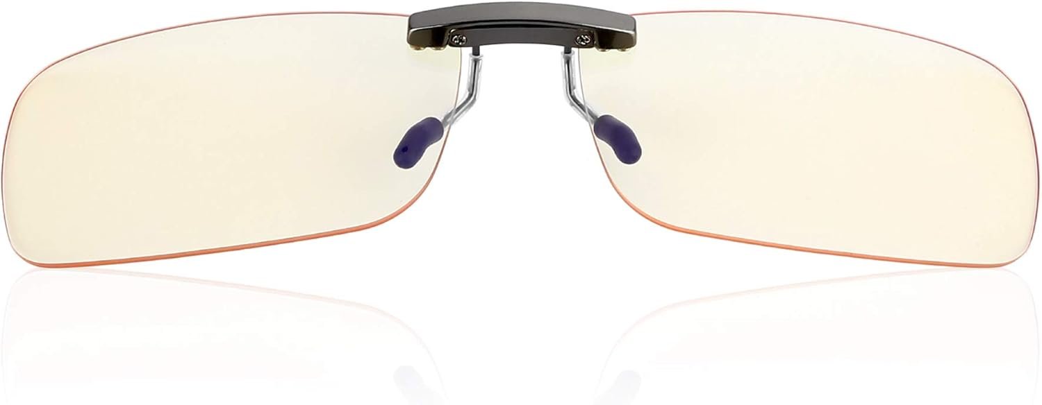 Clip on Blue Light Blocking Computer Gaming Glasses, Anti Blue Ray Video/TV Lenses for Men and Women,UV Blocking Anti Eye Strain Fatigue Dry Eyes Relief Unisex Reading Eyewear
