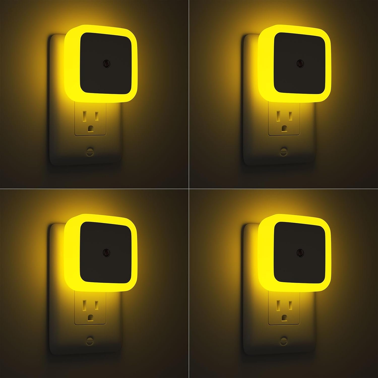 Sujeet Night Light, Night Lights Plug into Wall,Nightlight Plug in Night Light, Dusk to Dawn Night Lamp Led Night Lights for Adults Bedroom, Bathroom, Hallway (Amber)