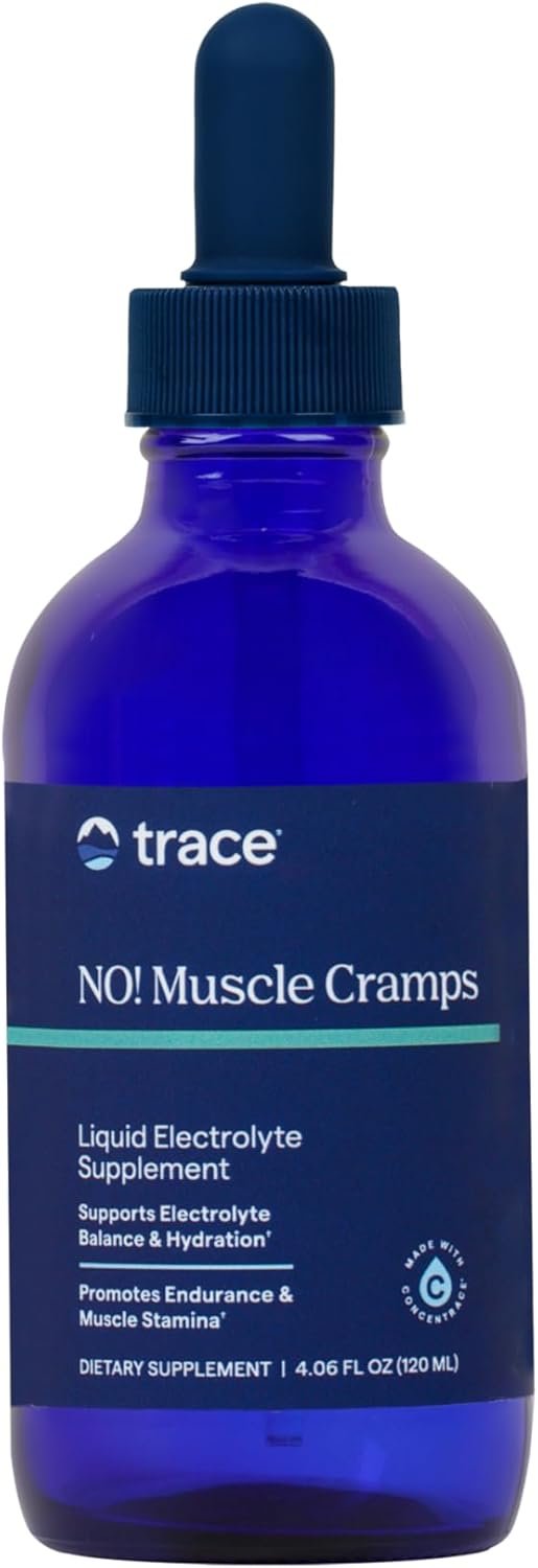 Trace Minerals NO! Muscle Cramps – Supplement for Healthy Muscle Function – Liquid Supplement – Electrolyte Balance – Endurance & Energy – Sugar-Free – 4.06 fl oz (60 Servings)
