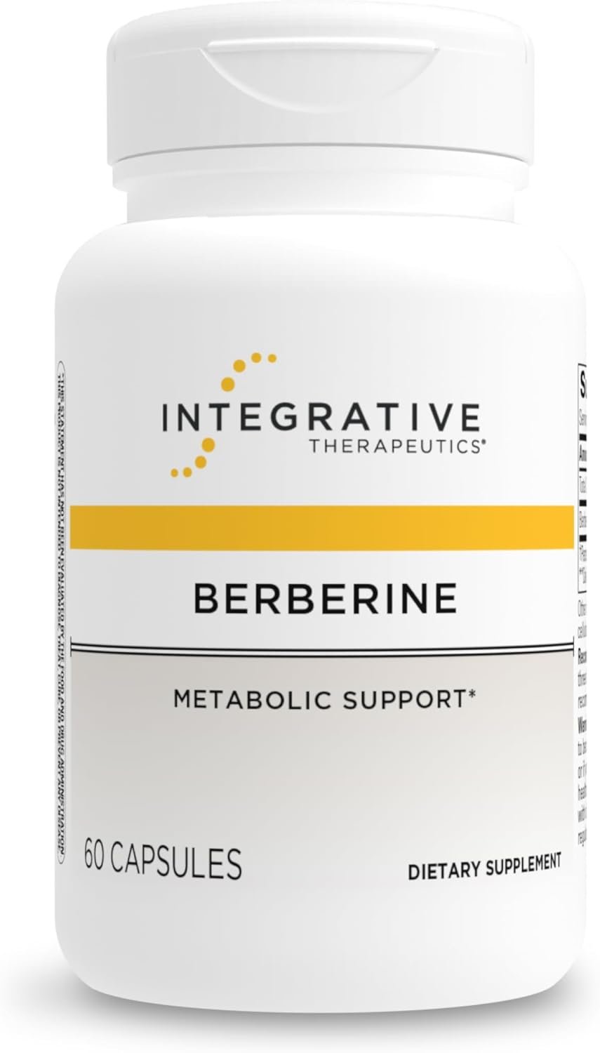 Integrative Therapeutics Berberine – Supports Metabolic Health & Cellular Energy Metabolism – Practitioner-Trusted Quality – Dairy-Free & Gluten-Free – 60 Capsules (60 Servings)