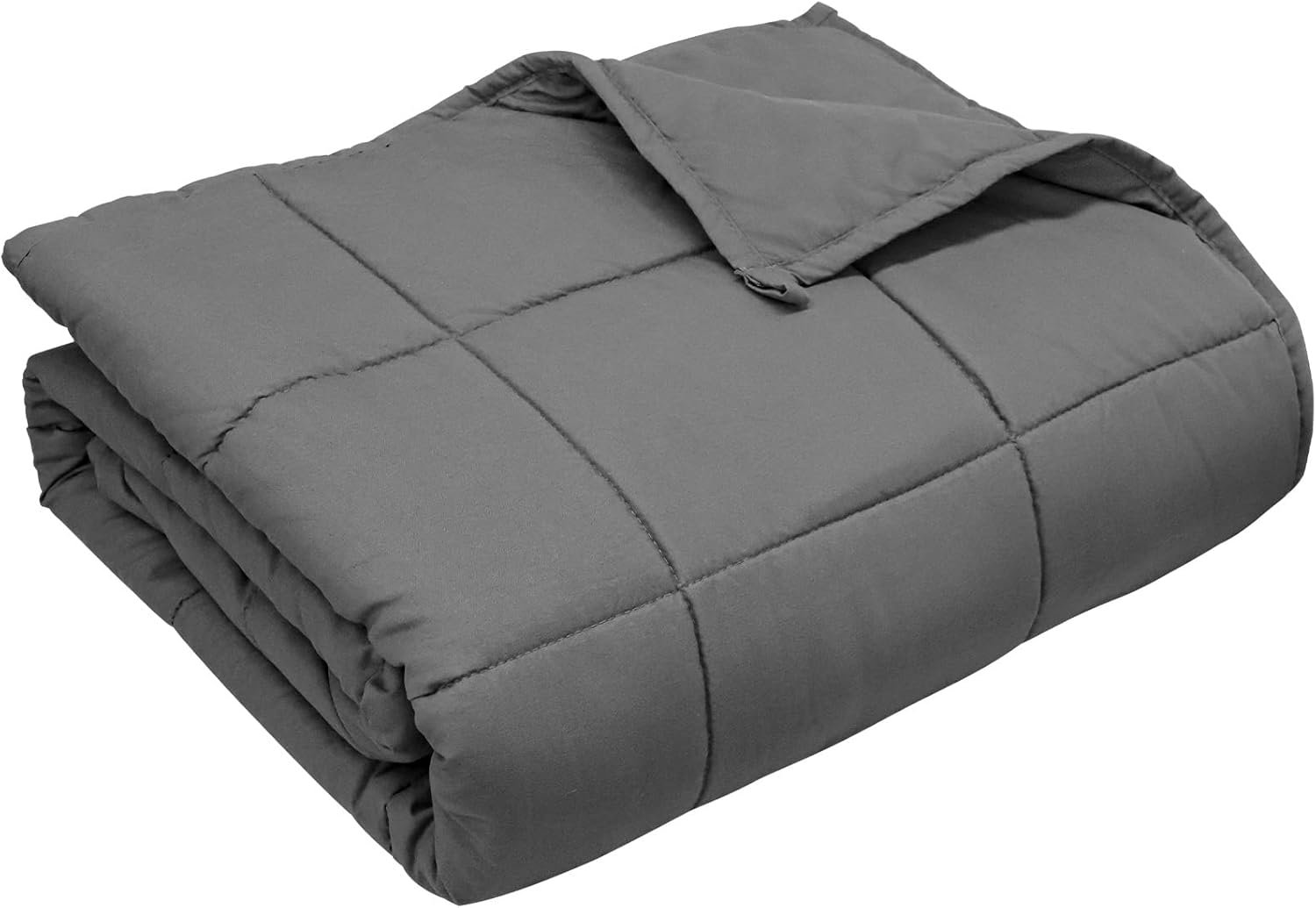 LiyLou Weighted Blanket for Adults (20 lbs, 60″ × 80″, Grey) Queen Size Heavy Blanket for 190-210lbs, Breathable Weighted Throw Blanket with Glass Beads for All Season, Washable