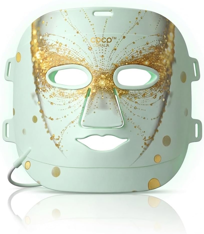 Red Light Therapy Mask, 4 Color Modes 324 LEDs Red Light Therapy for Face, FDA Cleared Anti-Wrinkles & Ance, Collagen Boost Skincare Devices, Luxurious Gift for Women