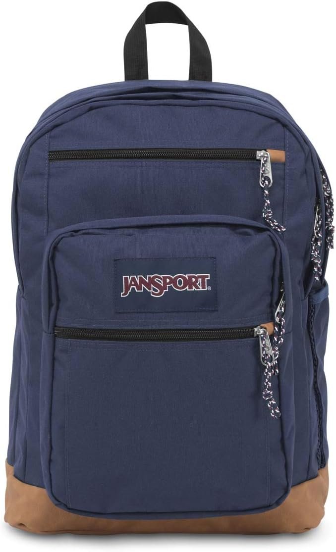 JanSport Cool Backpack, with 15-inch Laptop Sleeve – Large Computer Bag Rucksack with 2 Compartments, Ergonomic Straps, Navy | Computer Bag, Rucksack, 2 Compartments, Ergonomic Straps