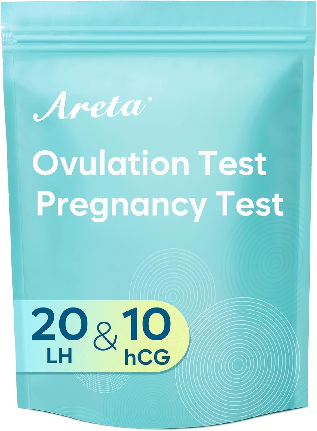 Areta Ovulation & Pregnancy Test Strips: 20 Ovulation Strips & 10 Pregnancy Tests Combo Kit | Accurate at-Home Fertility Tracker | Exd 07/11/2026