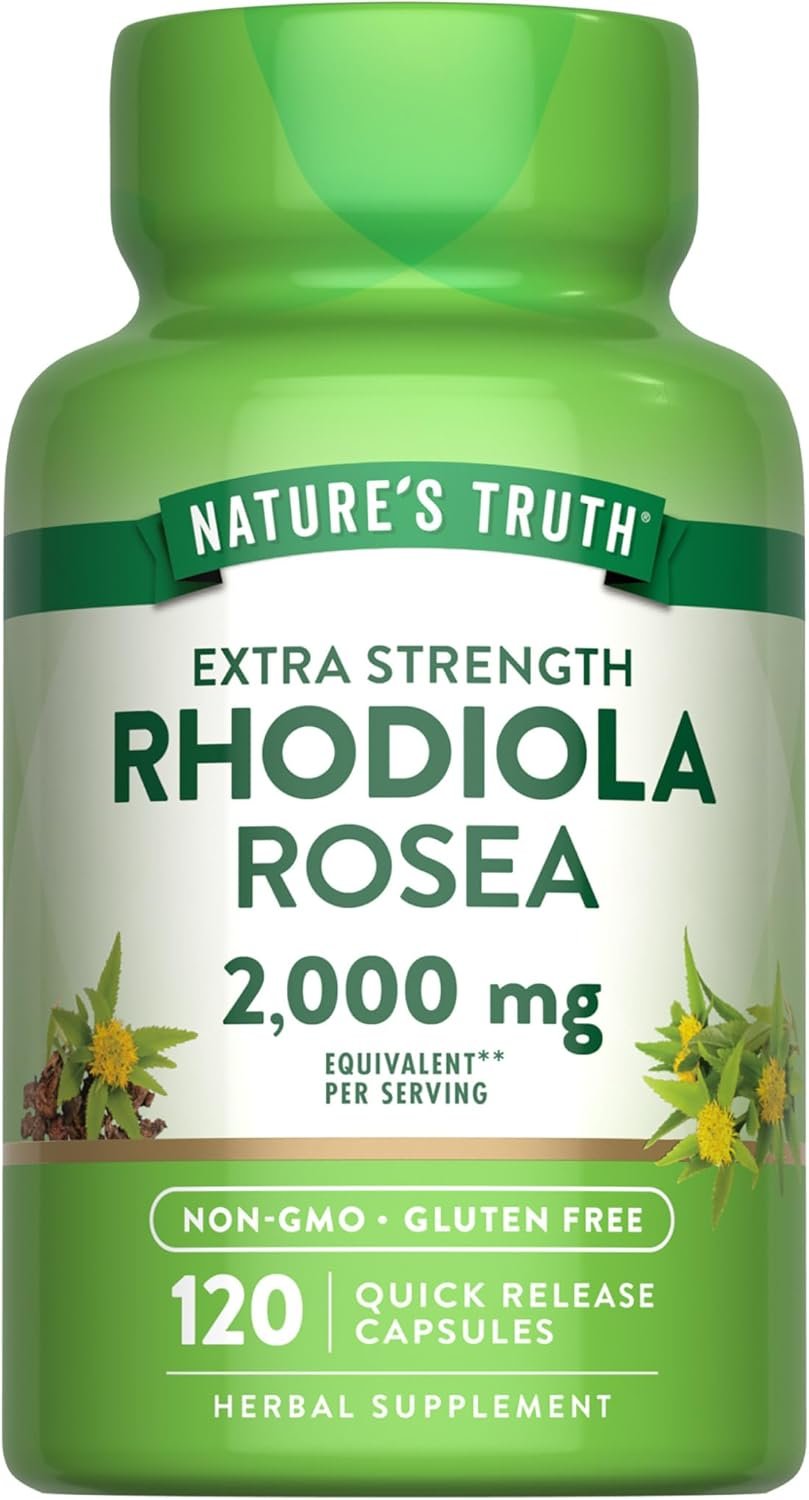 Nature’s Truth Rhodiola Rosea | 120 Capsules | Non-GMO & Gluten Free Extract Supplement