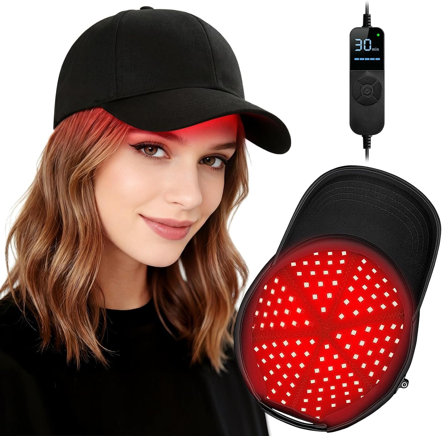 Viconor Laser Hair Growth Cap, Black Cap