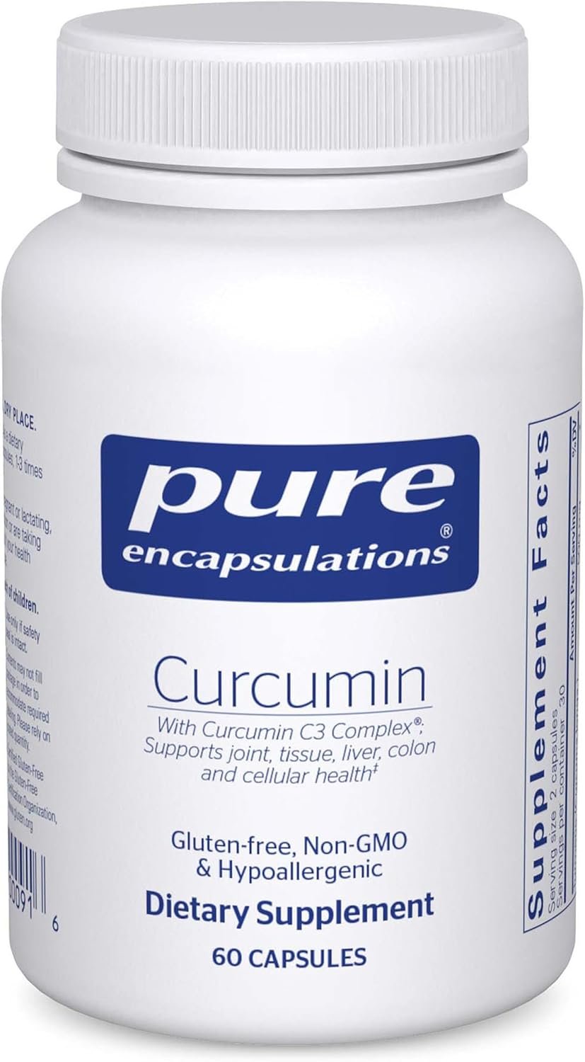 Pure Encapsulations Curcumin – 500 mg – Supports Joint Health & Liver Health – Curcuma Longa Capsule – Non-GMO & Vegan – 60 Capsules