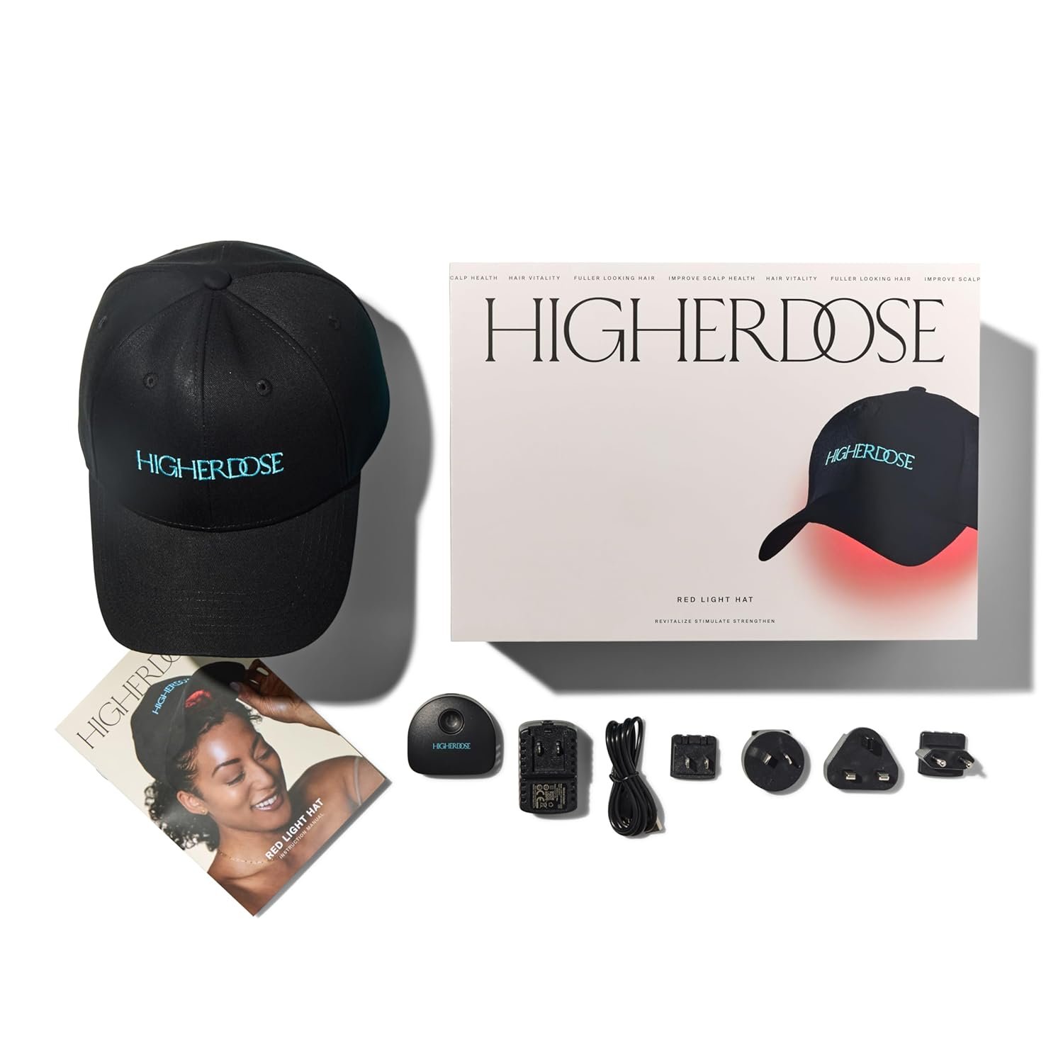 HigherDOSE Red Light Therapy Hat for Hair Growth – Reduce Hair Loss & Shedding – Targeted Infrared Red Light Therapy to Support Scalp Health