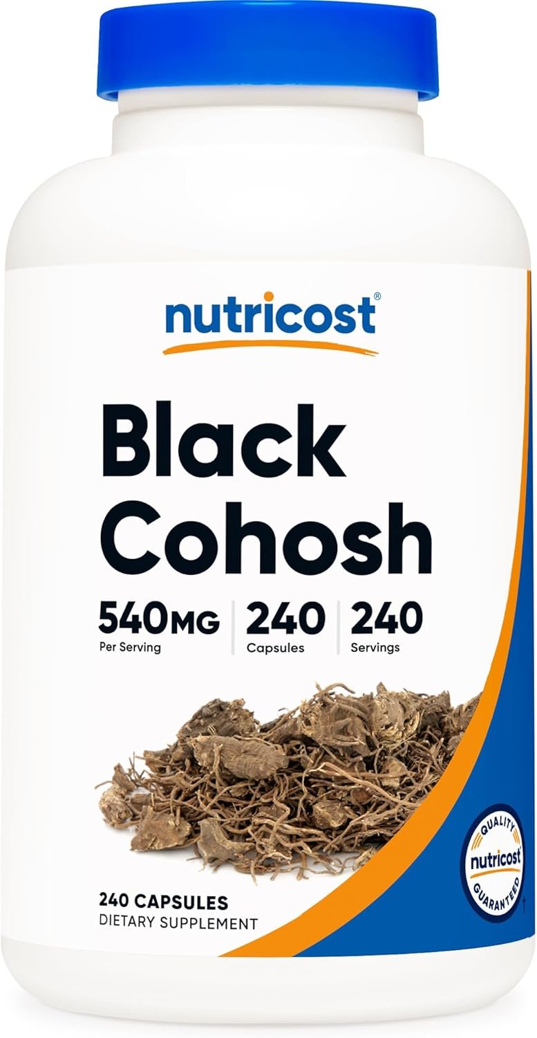 Nutricost Black Cohosh 540mg, 240 Capsules – Non-GMO, Gluten Free