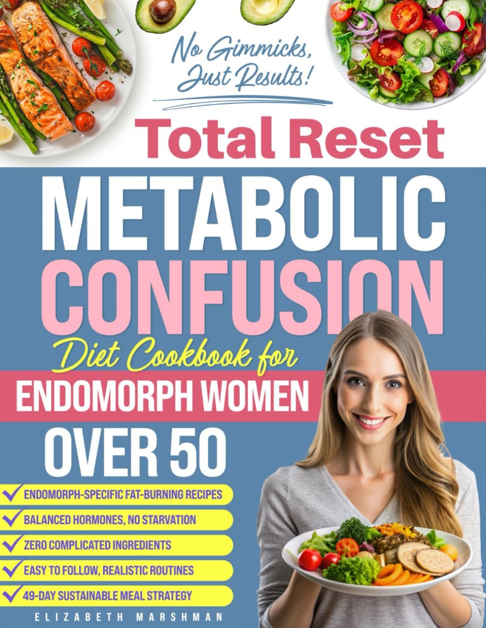 Total Reset Metabolic Confusion Diet Cookbook for Endomorph Women Over 50: Targeted Recipes to Burn Fat, Balance Hormones, and Boost Energy for Women Embracing Wellness After 50 – 49-Day Plan Inside