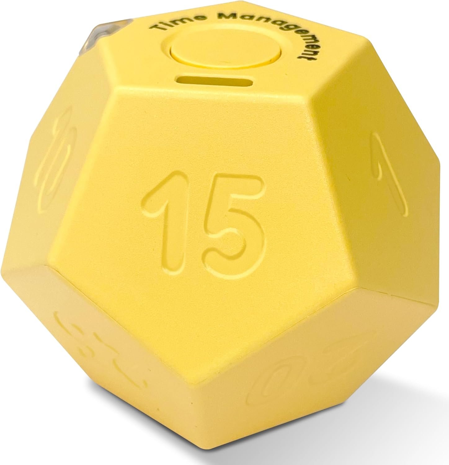 Cube Pomodoro Timer – Flip to Start Countdown, Rechargeable Mini Productivity Timer for Study, Office, 11 Preset Times, Silent/Vibration, Time Management Tool for Kids & ADHD (Yellow)