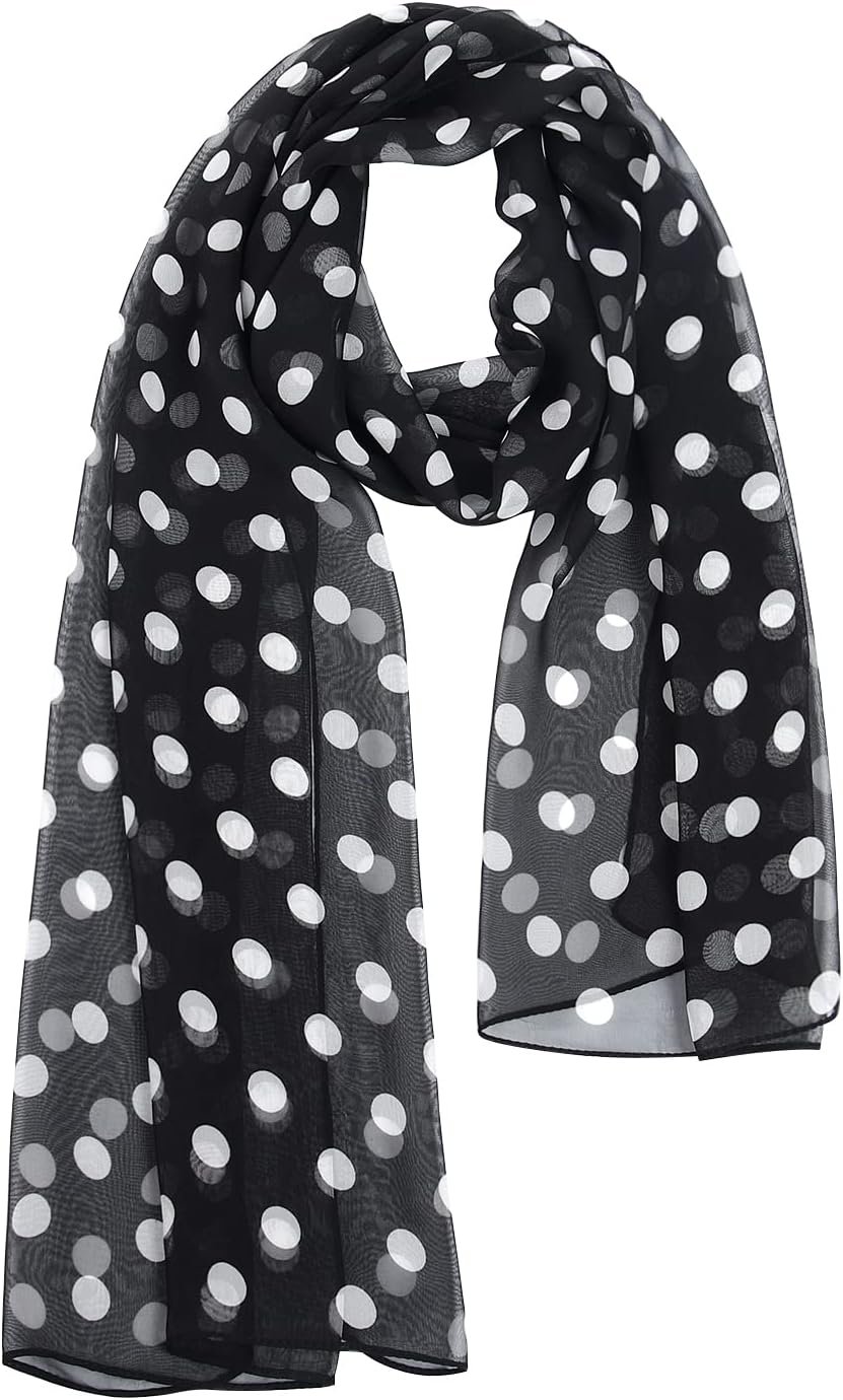 E-Clover Women Soft Floral Print Shawl Chiffon Sheer Scarf