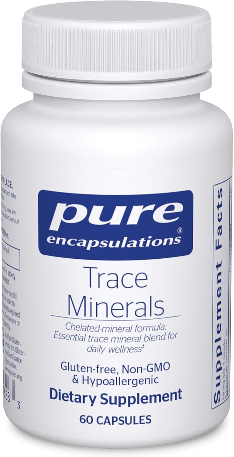 Pure Encapsulations Trace Minerals – Multimineral Supplement – Mineral Supplement – Supports Metabolism & Cellular Function* – Gluten Free & Vegan – 60 Capsules