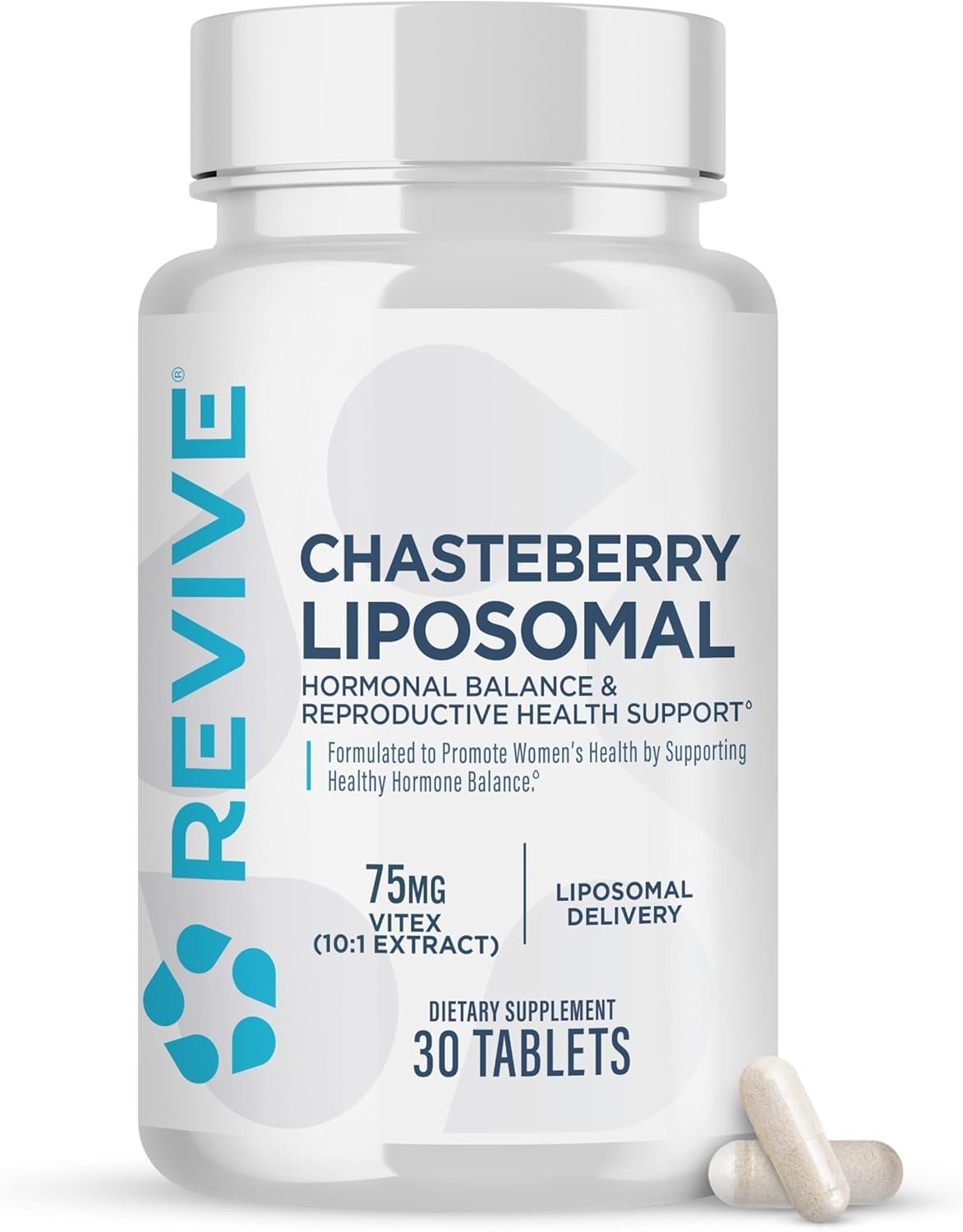 Revive MD Chasteberry Supplement for Women – Chaste-Berry Liposomal (Vitex Agnus-Castus) – Supports Women’s Health, Hormone Balance & Fertility (30 Tablets, 30 Servings)