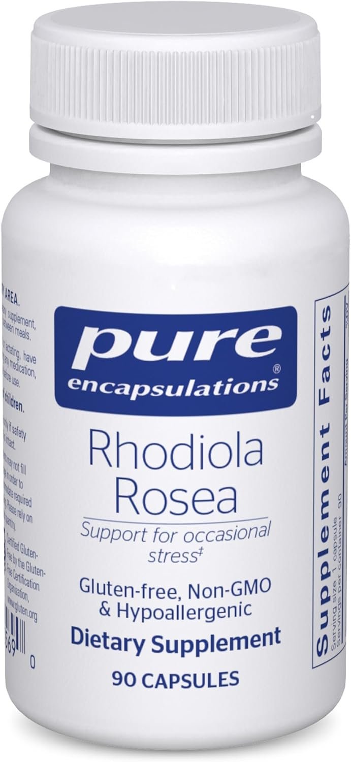 Pure Encapsulations Rhodiola Rosea – for Occasional Stress, Endurance & Fatigue Relief* – with Adaptogens – Gluten Free & Vegan – 90 Capsules