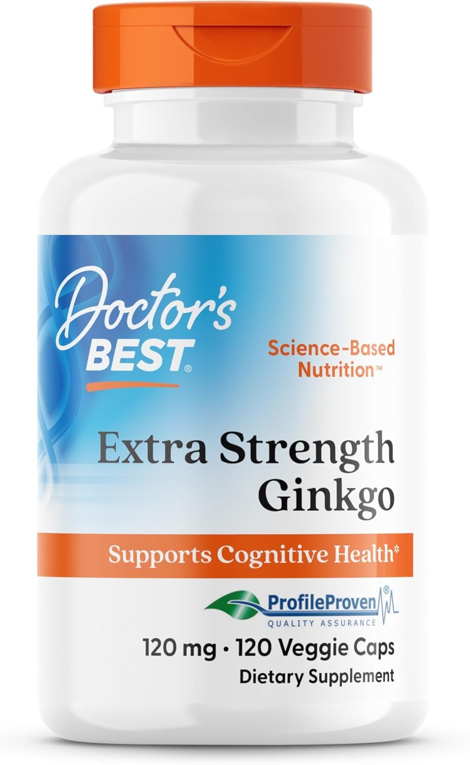 Doctor’s Best Extra Strength Ginkgo Biloba Capsules 120 mg – Brain Supplement for Memory and Focus Support, Herbal Cognitive Health Support- 120 Count (Pack of 1)