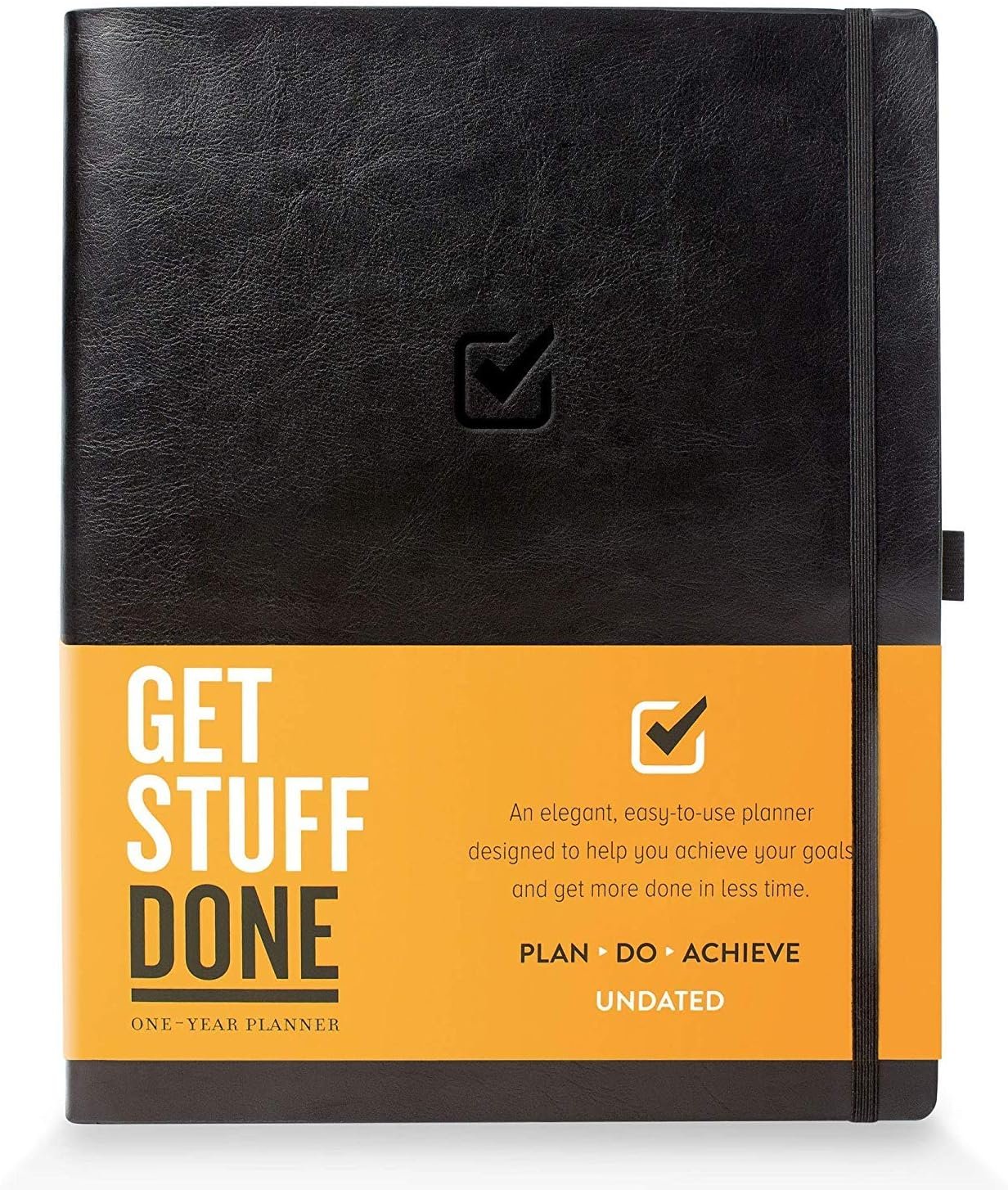 Get Stuff Done Planner for Productivity – 1 Year Undated Daily Planner, 8.5- x 11- – Sturdy & Smart Organizer for Goal Setting – Personal Organizer for Men & Women