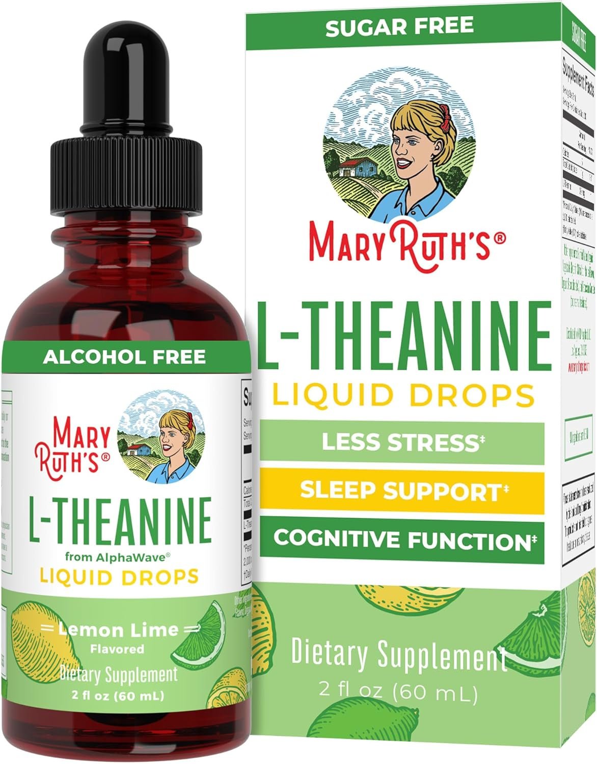 MaryRuth’s L Theanine 200mg Liquid Drops | Mood Support for Adults & Kids | Focus Supplement | Natural Sleep Support | Vegan | Non-GMO | Gluten Free | 30 Servings