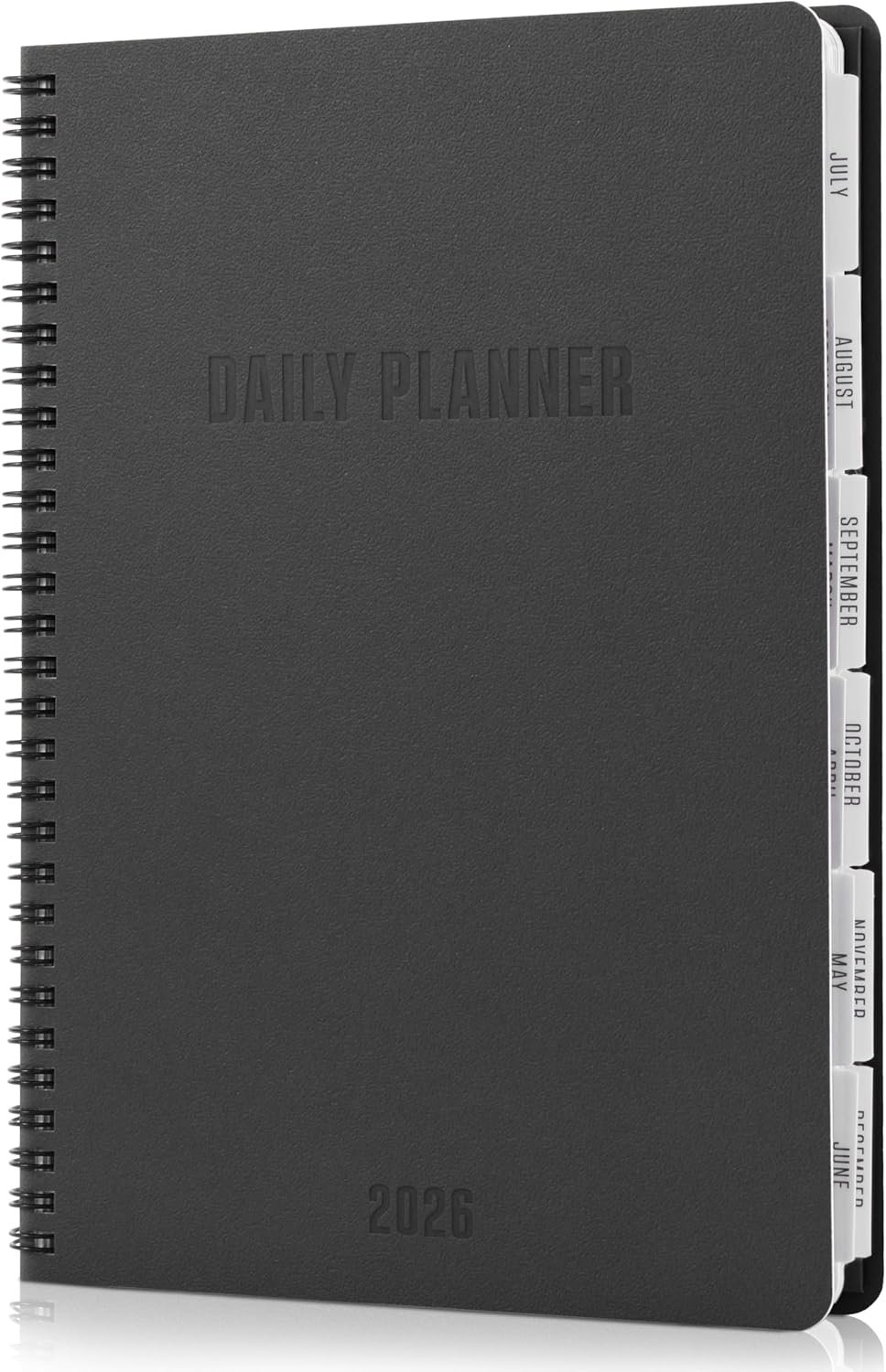 Durable 2026 Daily Planner – 7″ x 10″ Daily Planner with Weekly & Monthly Spreads for Easy Planning – Perfect Calendar Book for Women or Men To Organize All Appointments, Tasks and Boost Productivity