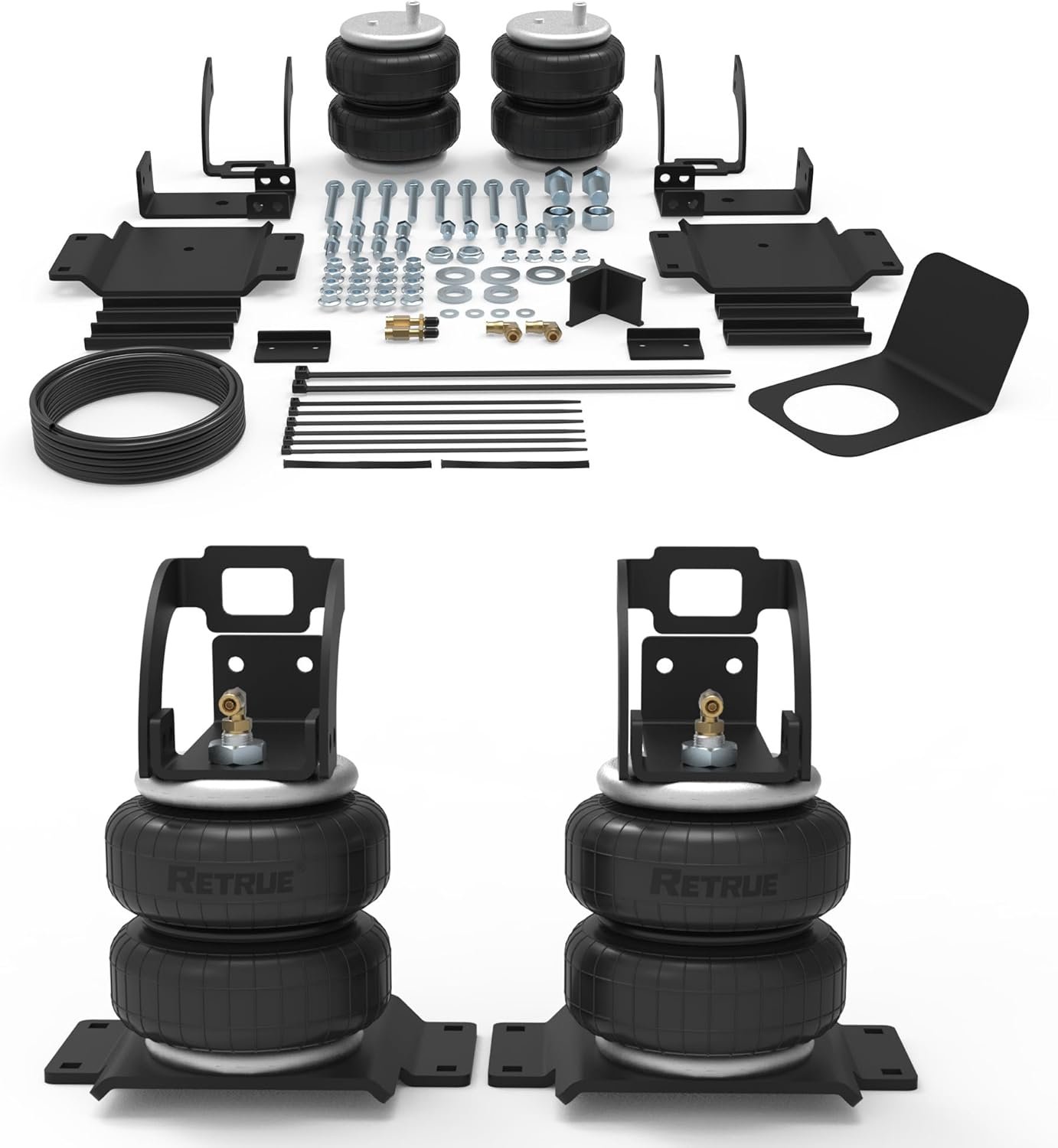 RETRUE Rear Air Bags Suspension Kit for 2005-2023 Toyota Tacoma Prerunner 2WD Tacoma 2WD/4WD Truck Towing, 5000 Lbs of Load Leveling Capacity, Replacement for Firestone 2407