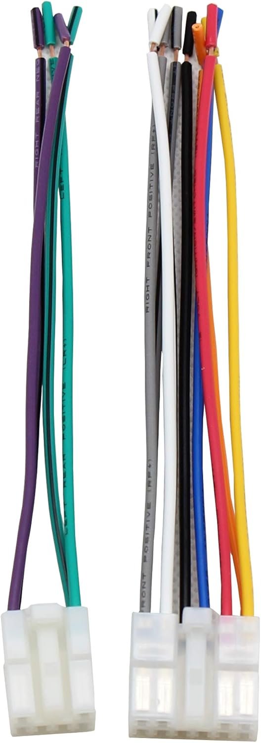 RED WOLF Car Radio Reverse Wiring Harness Adapter Select for Toyota Corolla 1987-2010, Tundra 1999-2017, Scion 2005-2018, Lexus 1990-2003 Non JBL System, Replace OEM Stereo Wire Cable Plug