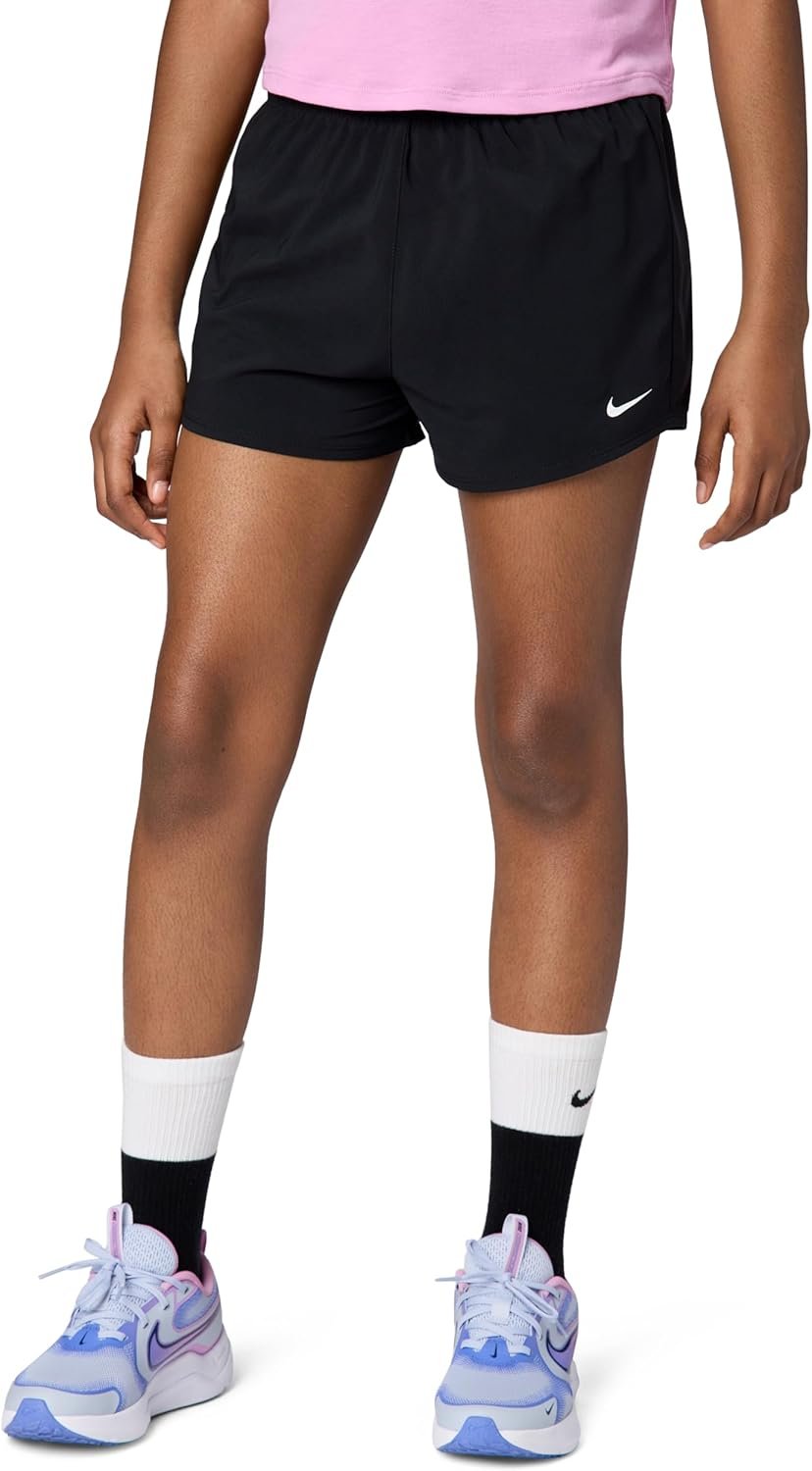 Nike Girls’ One Dri-FIT High-Waisted Woven Training Shorts