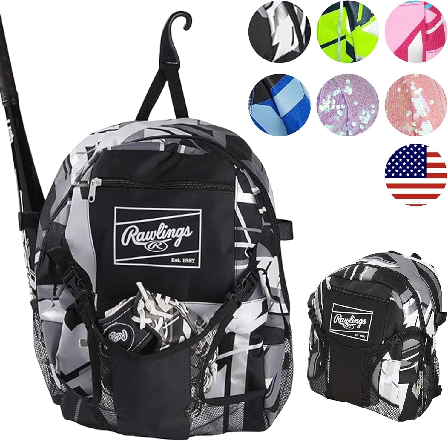 Rawlings Remix Backpack Equipment Bag | T-Ball & Youth Softball | Multiple Colors